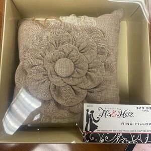 Hobby Lobby Tan Floral Ring Pillow